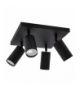 Oprawa ścienno-sufitowa MANAM GU10 4D BLACK IDEUS 03766