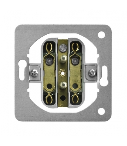 ARIA M1GP-2Z/G Mechanizm gniazda podwójnego z uziemieniem Biały