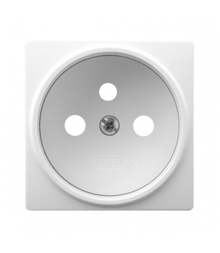 ARIA PGP-1UZ/00 Pokrywa gniazda pojedynczego z uziemieniem Biały