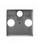 ARIA PGPA-U2S/70 Pokrywa gniazda RTV-SAT z dwoma wyjściami SAT Szary mat