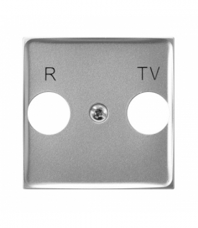 ARIA PGPA-UK/18 Pokrywa gniazda RTV końcowego Srebro