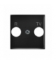 ARIA PGPA-UK/33 Pokrywa gniazda RTV końcowego Czarny metalik