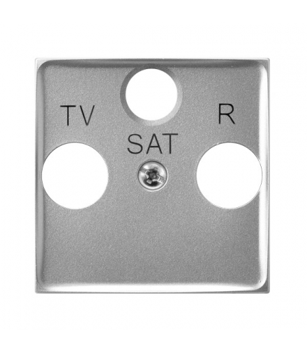 ARIA PGPA-US/18 Pokrywa gniazda RTV-SAT końcowego Srebro