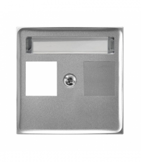 ARIA PGPK-1U/18 Pokrywa gniazda pojedynczego prosta typu Keystone Srebro