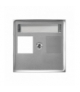 ARIA PGPK-1U/18 Pokrywa gniazda pojedynczego prosta typu Keystone Srebro