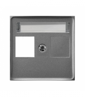 ARIA PGPK-1U/70 Pokrywa gniazda pojedynczego prosta typu Keystone Szary mat