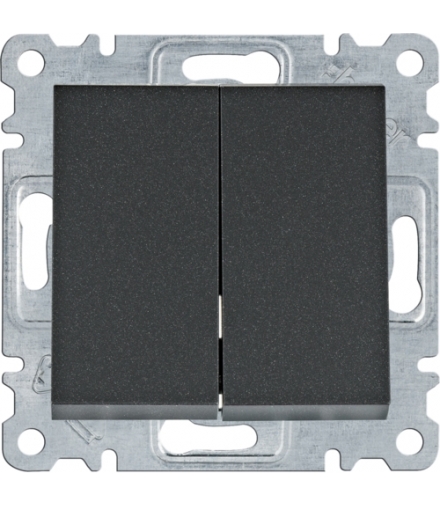 lumina Łącznik seryjny/świecznikowy, czarny Hager WL0043