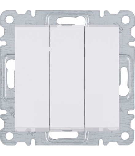 lumina Łącznik 3-klawiszowy, 3-biegunowy, biały Hager WL0070