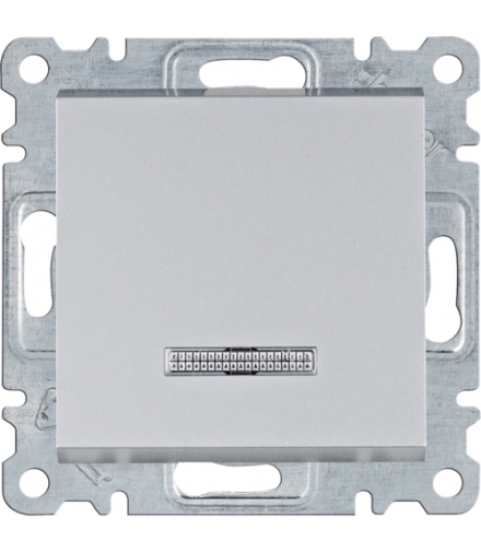 lumina Łącznik kontrolny uniwersalny/schodowy, srebrny Hager WL0222