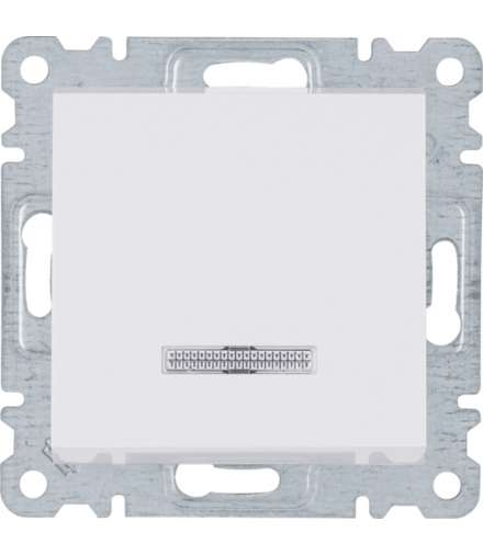 lumina Łącznik zwierny z podświetleniem, biały Hager WL0410