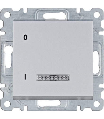 lumina Łącznik kontrolny 1-biegunowy, srebrny 16A/250VAC Hager WL0612