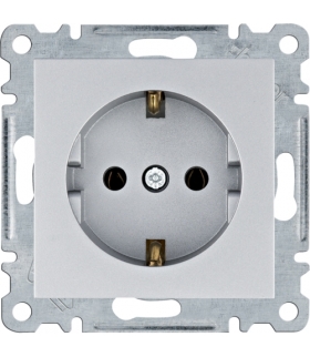 lumina Gniazdo SCHUKO, srebrny Hager WL1052