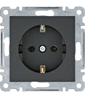 lumina Gniazdo SCHUKO, czarny Hager WL1053