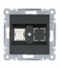 lumina Gniazdo komputerowe pojedyncze RJ45 kat.5e UTP, czarny Hager WL2113
