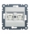 lumina Gniazdo komputerowe podwójne RJ45 kat.6 UTP, biały Hager WL2160