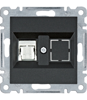 lumina Gniazdo komputerowe pojedyczne RJ45 kat.6 FTP, czarny Hager WL2173