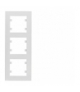 lumina intense Ramka 3-krotna pionowa, biały Hager WL5630