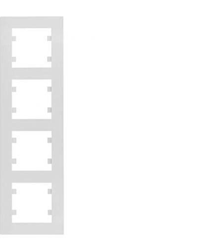 lumina intense Ramka 4-krotna pionowa, biały Hager WL5640