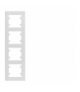 lumina intense Ramka 4-krotna pionowa, biały Hager WL5640