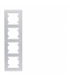 lumina intense Ramka 4-krotna pionowa, srebrny Hager WL5642