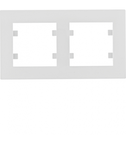 lumina intense Ramka 2-krotna pozioma, biały Hager WL5720