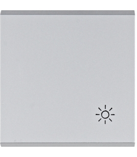 lumina Klawisz z symbolem „Światło”, srebrny Hager WL6022