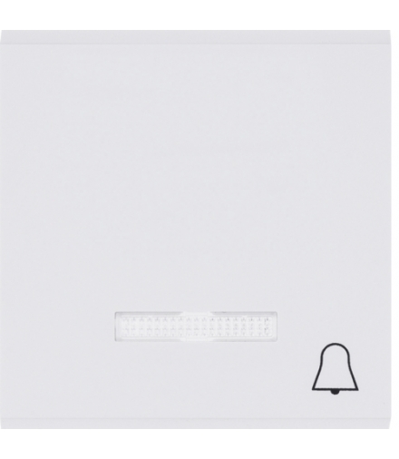 lumina Klawisz kontrolny z symbolem „Dzwonek”, biały Hager WL6110