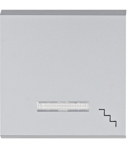 lumina Klawisz kontrolny z symbolem „Schody”, srebrny Hager WL6132