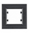 lumina passion Ramka 1-krotna, aluminium czarne Hager WL9013