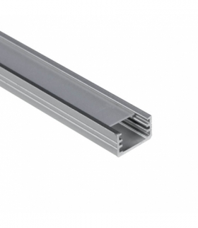 PROFIL ALUMINIOWY WOJSLIM Z OSŁONĄ TRANSPARENTNĄ 2MB KLOSZ A WOJ+03076