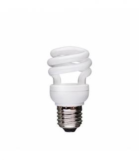 ŚWIETLÓWKA KOMPAKTOWA E-27 8W 8000H HALF SPIRAL T2 SPECTRUM WOJ+21356