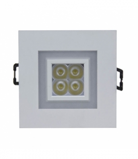 FIALE 4LED 4X1W 30ST 230V SQUARE Z RAMKĄ ZIELONĄ WW OCZKA LEDOWE SLI021017WW_GREEN