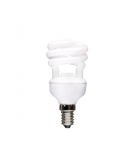 ŚWIETLÓWKA KOMPAKTOWA E-14 11W 8000H HALF SPIRAL T2 SPECTRUM WOJ+21152