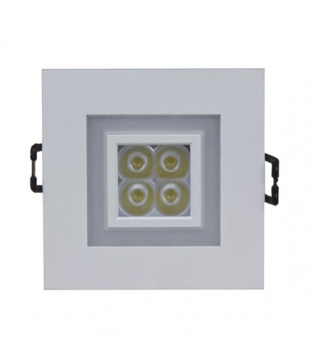 FIALE 4LED 4X1W 30ST 230V SQUARE Z RAMKĄ CZERWONĄCW OCZKA LEDOWE SLI021017CW_RED