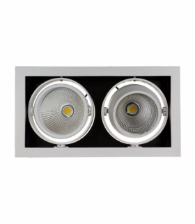 MODERN-DAY 2COB 45ST 230V 2X15W IP20 WW DOWNLIGHT SILVER SLI015023WW