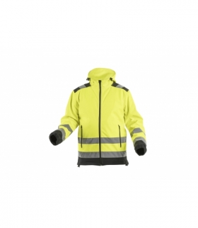 ARGEN kurtka ostrzegawcza softshell z kapturem żółty L