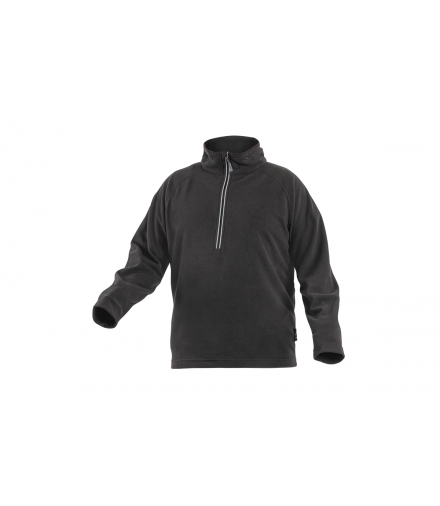 EDER bluza polarowa 1/2 zamek czarny M