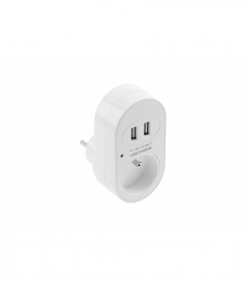 Gniazdo elektryczne z USB Ładowarka 2xUSB,FRENCH