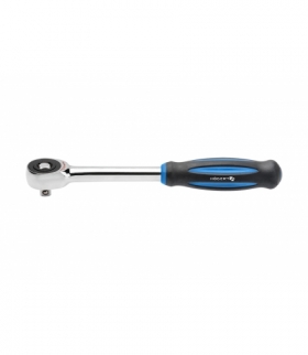 Grzechotka z obracaną rękojeścią 1/4", 60 zębów, CrMo