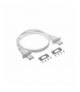 Kabel do łaczenia opraw LED MAGNAT, 2 wtyczki, 1m, biały