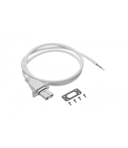 Kabel zasilajacy do opraw LED MAGNAT, 1 wtyczka, 1m, biały