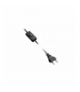Kabel zasilający z wtyczka, z włącznikiem, 2m, czarny, 2x0,75mm2