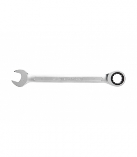 Klucz płasko oczkowy z grzechotką, ze stali CrV, 6 mm, 72T