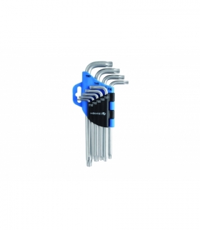 Klucze torx CrV, 9 szt.