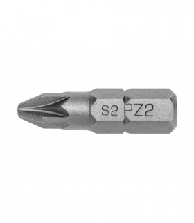 Końcówki wkrętakowe PZ2, stal S2, 25mm