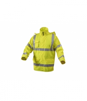 Kurtka przeciwdeszczowa, odblaskowa 3XL