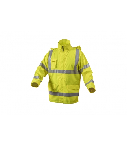 Kurtka przeciwdeszczowa, odblaskowa S