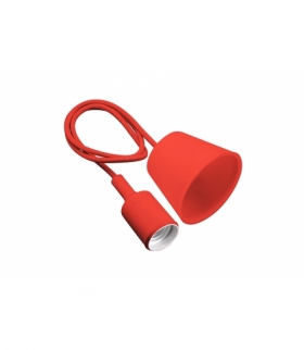 Lampa wisząca MINIO , E27, MAX.60W, AC220-240V, 50/60Hz, długość kabla 100 cm, czerwona