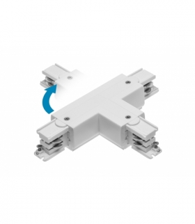 Łącznik T do szynoprzewodu 3-fazowego X-RAIL, 166x101mm, regulowany ZL/WL, biały