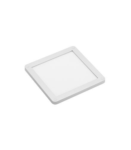 Oprawa LED panel VEGAS 3W 100x100, alu, 2w1 ciepło-zimny biały, przewód mini amp 2m